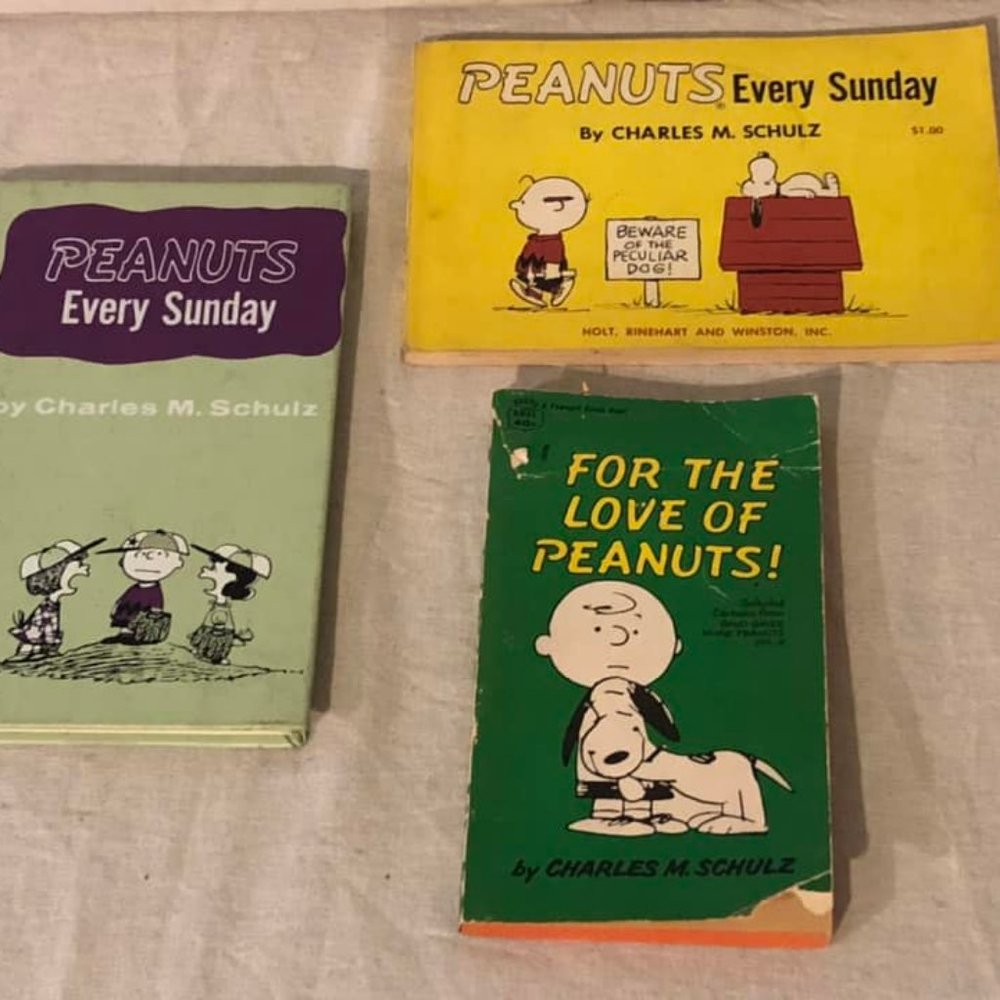Set of 3 Vintage Peanut Hardcover/2 Softcover Books